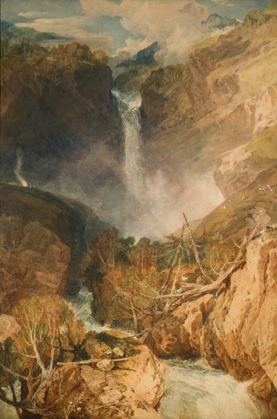 De Grote Watervallen van de Reichenbach, 1804 door Joseph Mallord William Turner